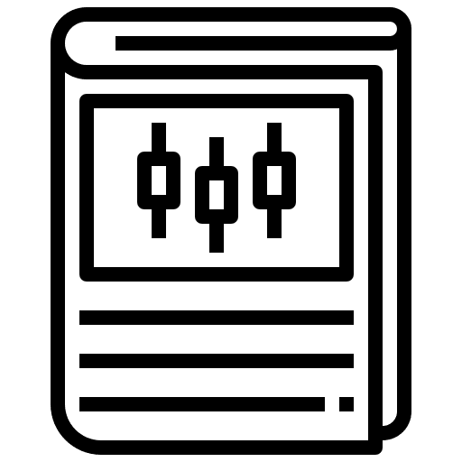 Trading trading blank paper file icon