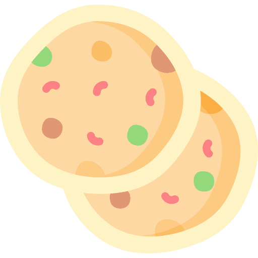 Naan traditional food wheat icon Naan traditional food wheat icon