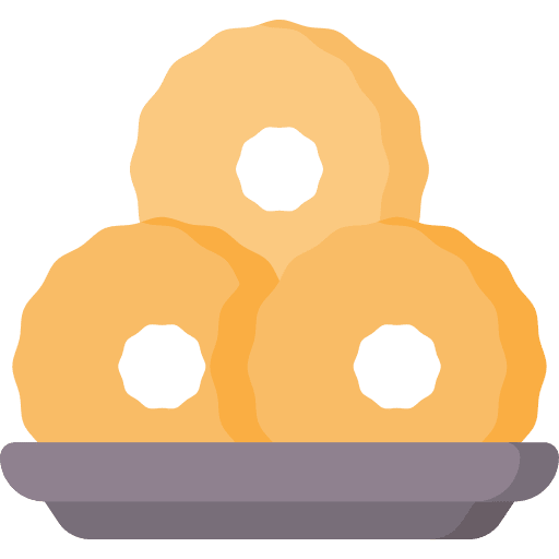 Vada indian medu vada food and restaurant icon Vada indian medu vada food and restaurant icon
