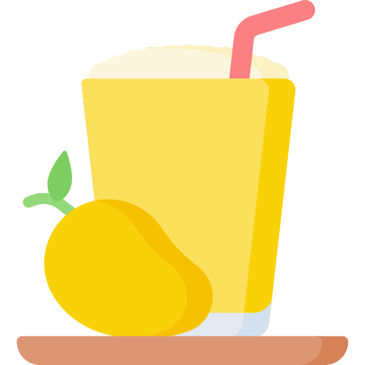 Lassi coconut glass mango icon Lassi coconut glass mango icon