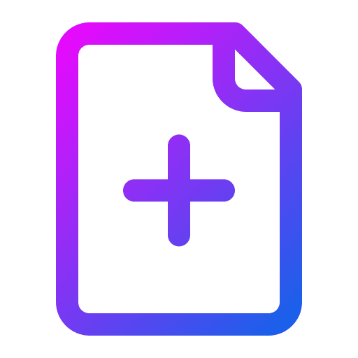 Add file plus paper new document icon