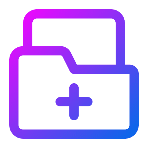 Add folder data storage files and folders add folder icon