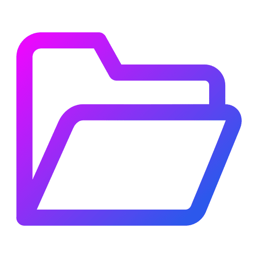 Folder files and folders data storage interface icon
