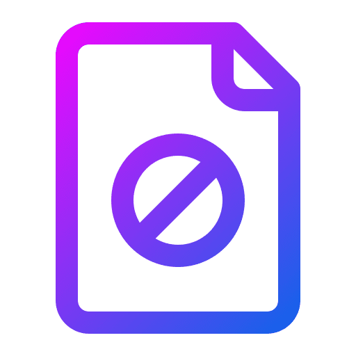 Blocked files and folders blocked banned icon Blocked files and folders blocked banned icon