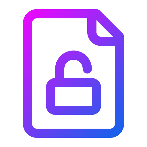 Unlock padlock files and folders archive icon Unlock padlock files and folders archive icon