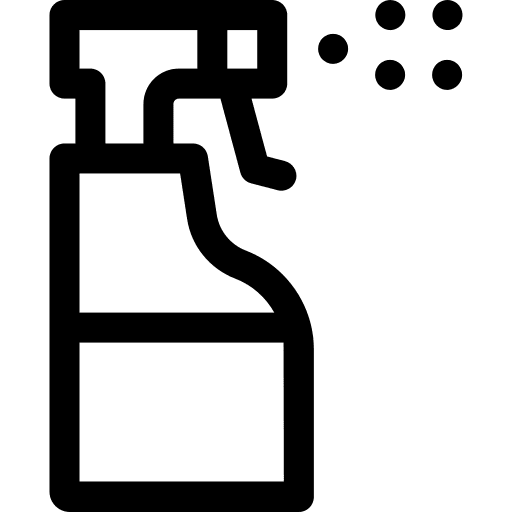 Glass cleaner wiper water spray cleaner icon