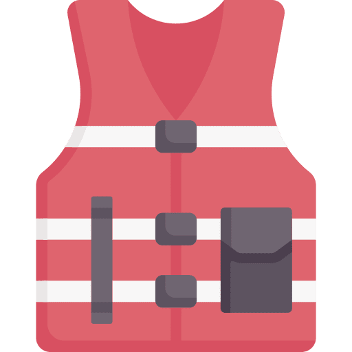 Life vest safety protective equipement protection icon