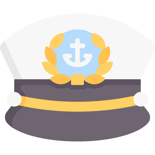 Sailor hat professions and jobs nautical accessory icon