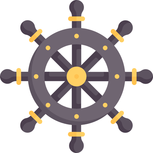 Steering wheel navigation rudder transportation icon Steering wheel navigation rudder transportation icon