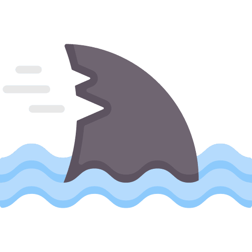 Shark sea life sea fin icon Shark sea life sea fin icon