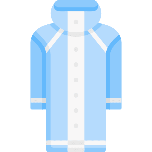Raincoat fashion raincoat clothes icon Raincoat fashion raincoat clothes icon