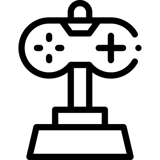 Trophy gaming videogame competition icon Trophy gaming videogame competition icon