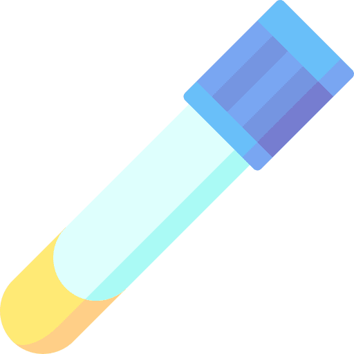 Anticoagulant healthcare and medical test tube chemistry icon