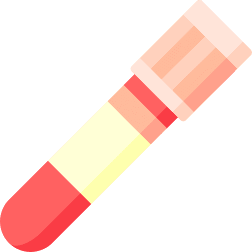 Blood tube healthcare and medical lab blood test icon Blood tube healthcare and medical lab blood test icon