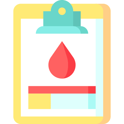 Consent blood extraction clipboard drop icon Consent blood extraction clipboard drop icon