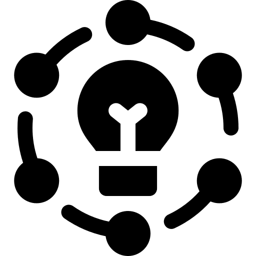 Discover development creative process idea icon