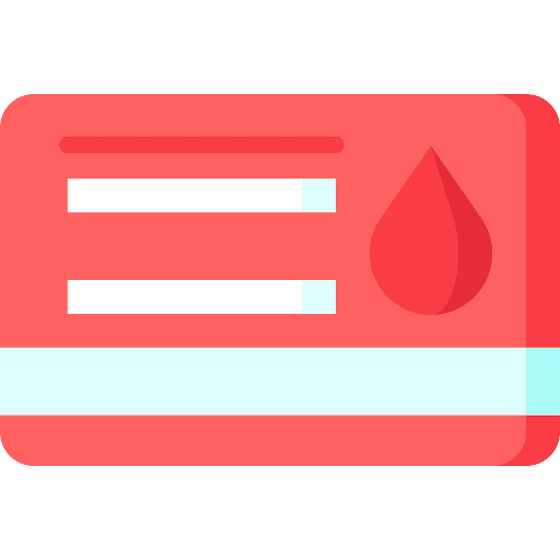 Id card donor card user identification card icon Id card donor card user identification card icon