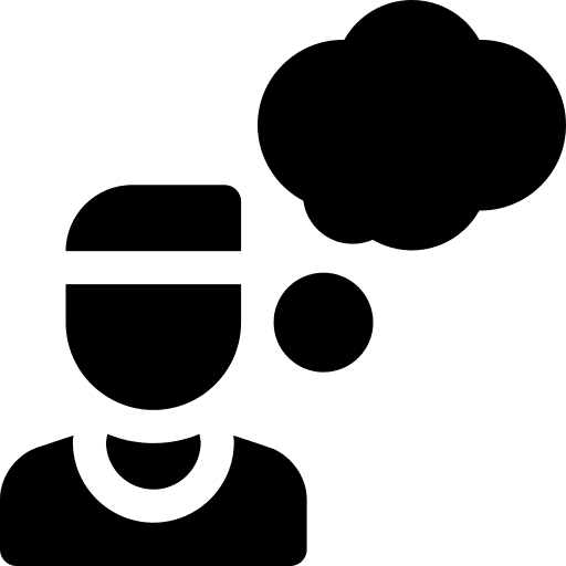 Thinking caucasian avatar plan icon Thinking caucasian avatar plan icon