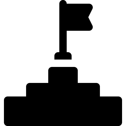 Goal development objective stairs icon Goal development objective stairs icon
