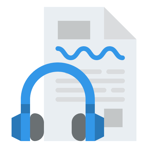 Transcription script copywriting content writing icon Transcription script copywriting content writing icon