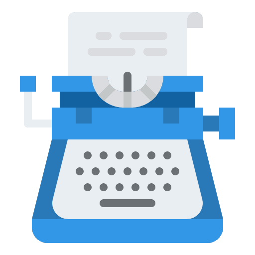 Typewriter communications typewriter copywriter icon Typewriter communications typewriter copywriter icon