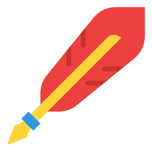 Write feather communications feather pen icon