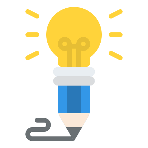 Idea innovation copywriting copywriter icon Idea innovation copywriting copywriter icon