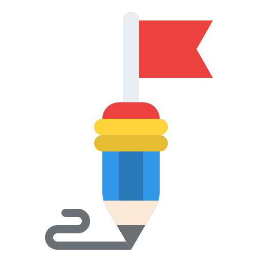 Mission content copywriting purpose icon Mission content copywriting purpose icon