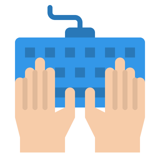 Typing typing keyboard copywriter icon Typing typing keyboard copywriter icon