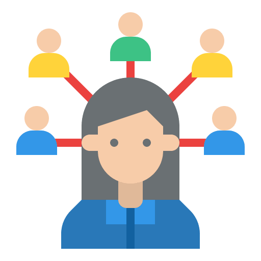 Viral copywriter sharing connection icon Viral copywriter sharing connection icon