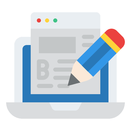 Blog webpage copywriter seo and web icon Blog webpage copywriter seo and web icon