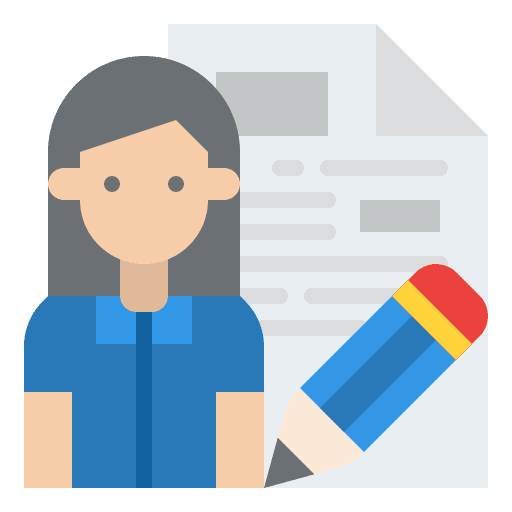 Copywriter content text communications icon Copywriter content text communications icon
