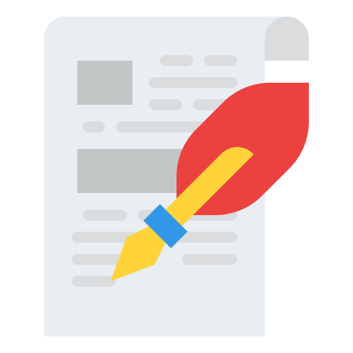 Writing feather writing copywriting icon Writing feather writing copywriting icon