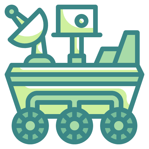 Moon rover moon rover automobile transport icon