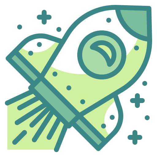 Rocket shuttle spacecraft transport icon Rocket shuttle spacecraft transport icon