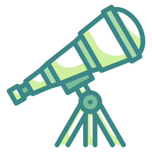 Telescope spyglass astrology pirate icon Telescope spyglass astrology pirate icon