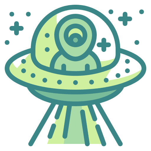 Ufo transport extraterrestrial spaceship icon