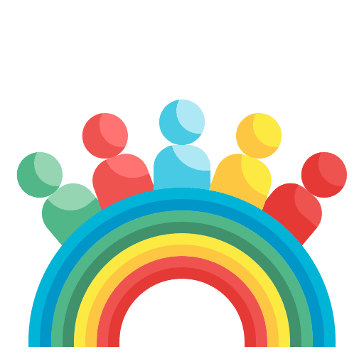 People lgbtq diversity people icon