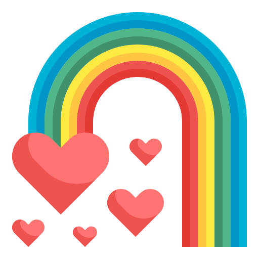 Rainbow arc pride lgbt icon