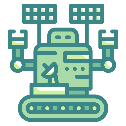 Robot electronics control robot icon Robot electronics control robot icon