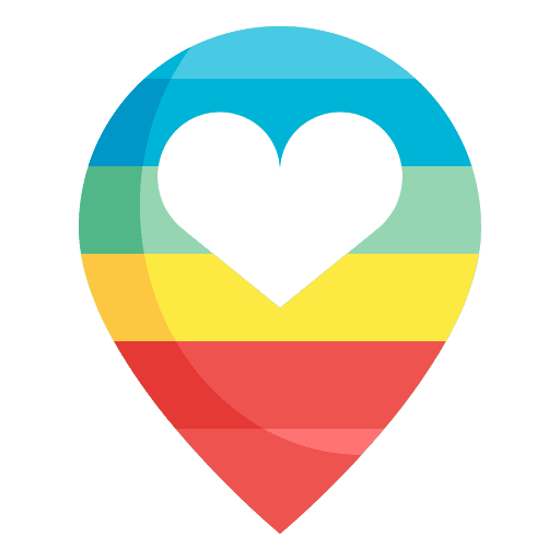 Pin pride heart gay icon Pin pride heart gay icon