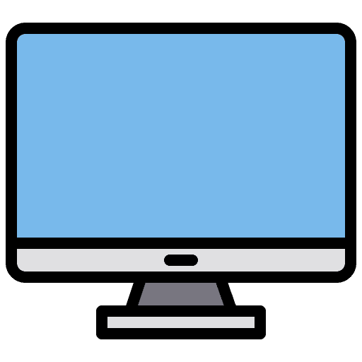 Computer screen monitor desktop icon