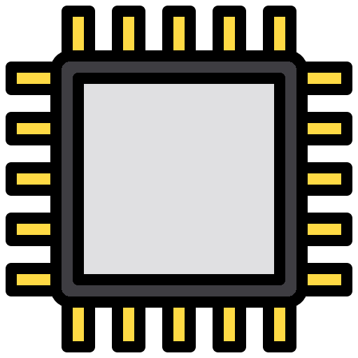 Cpu device cpu processor icon