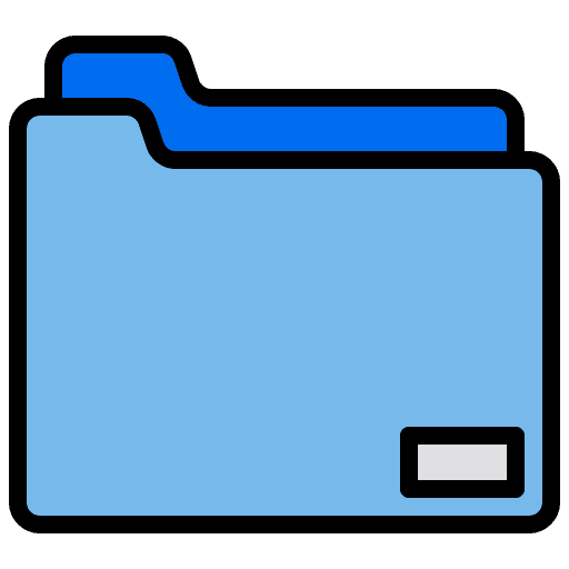Folder file storage interface office material icon