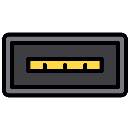 Usb port charging cable computer icon Usb port charging cable computer icon