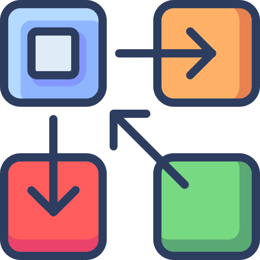 Algorithm network connection computer algorithm icon
