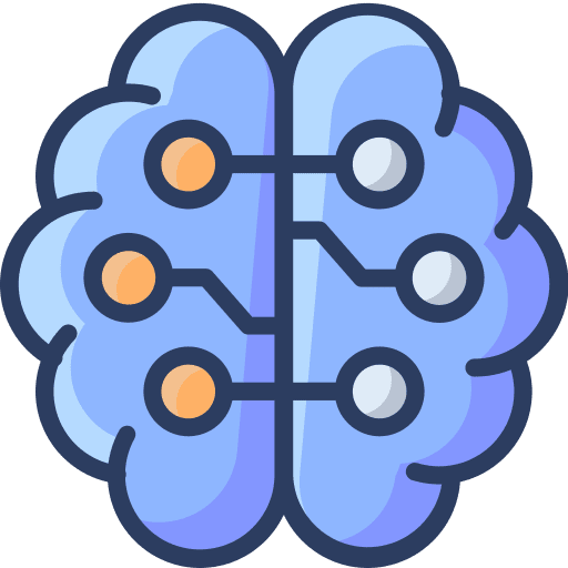 Brain brain education artificial intelligence icon