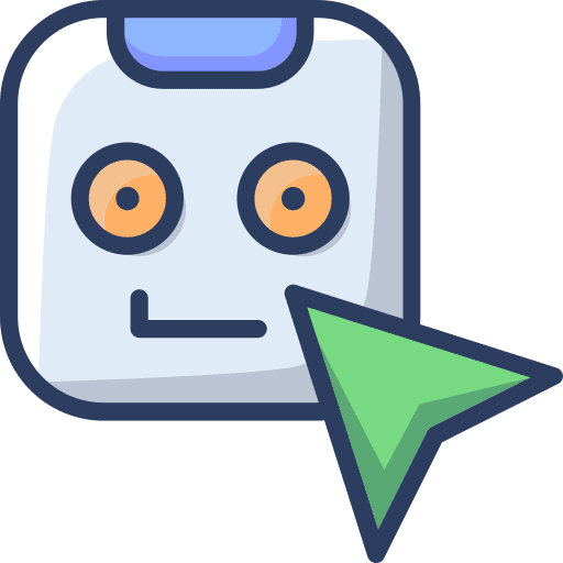 Robot electronics artificial intelligence ui icon
