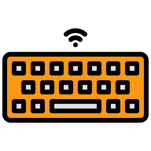 Wireless keyboard technology computer hardware wifi signal icon Wireless keyboard technology computer hardware wifi signal icon