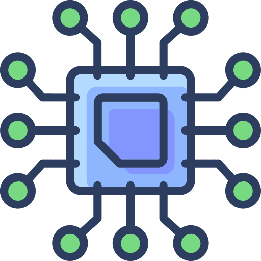 Chip technology computer ui icon Chip technology computer ui icon